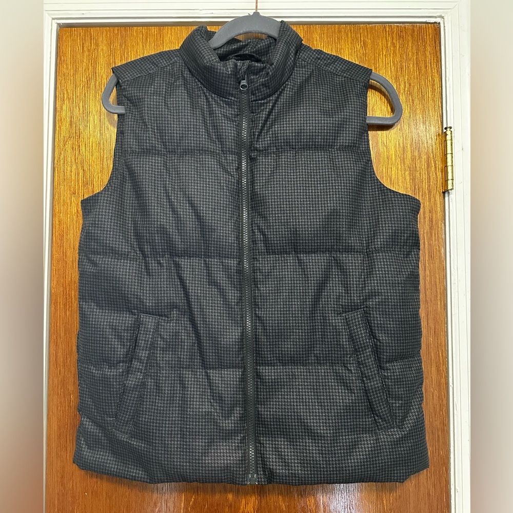 Boys Houndstooth Print Vest
